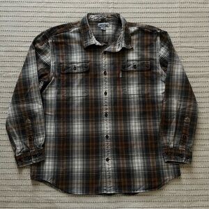 Vintage Carhartt earthy toned cotton flannel shirt